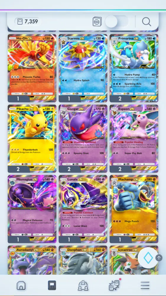 Pokémon TCG Pocket Accounts EN| 7k+Card|140+EX| 2 Crown (Lunala,PPoncho) 31Shi image 15