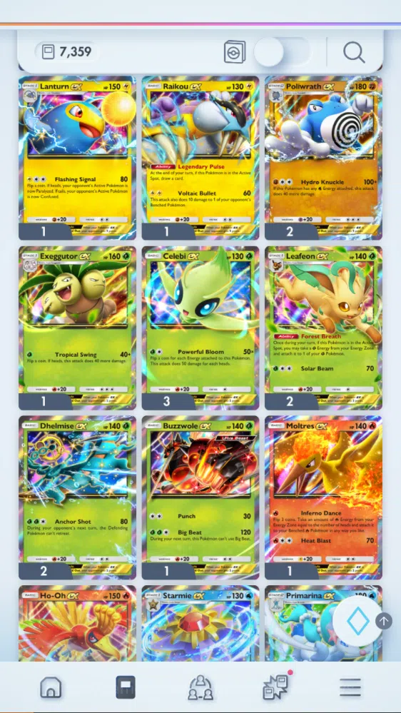 Pokémon TCG Pocket Accounts EN| 7k+Card|140+EX| 2 Crown (Lunala,PPoncho) 31Shi image 16