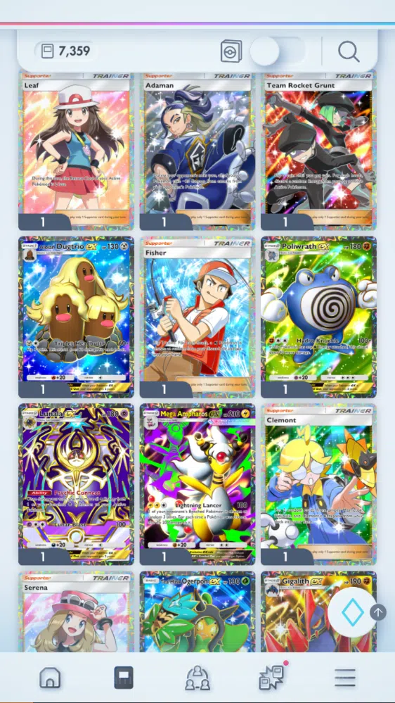 Pokémon TCG Pocket Accounts EN| 7k+Card|140+EX| 2 Crown (Lunala,PPoncho) 31Shi image 20