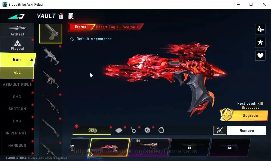 Blood Strike Accounts ASIA|ETERNAL DEagle-Scorpius|Collab BLEACH[Byakuya image 12