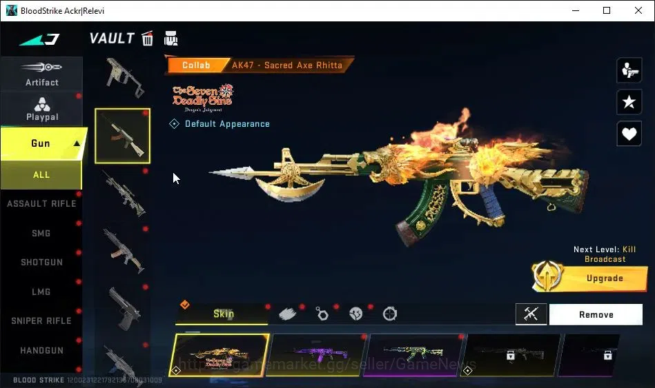 Blood Strike Accounts ASIA|ETERNAL DEagle-Scorpius|Collab BLEACH[Byakuya image 13