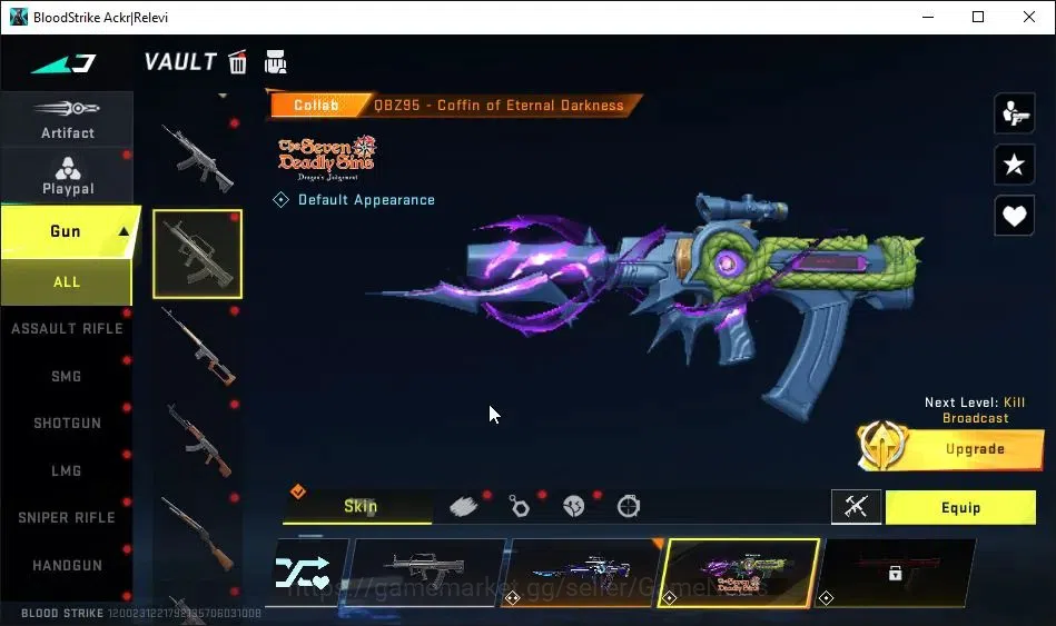 Blood Strike Accounts ASIA|ETERNAL DEagle-Scorpius|Collab BLEACH[Byakuya image 6