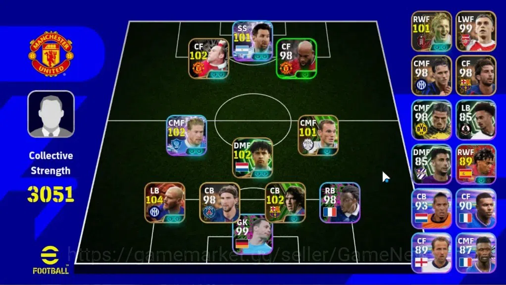 eFootball Accounts Legends & Iconic Players Android|Big Time Federico Dimarco 22 Jan'26|Epic Carles Puyol,Wayne Rooney,Frank 1
