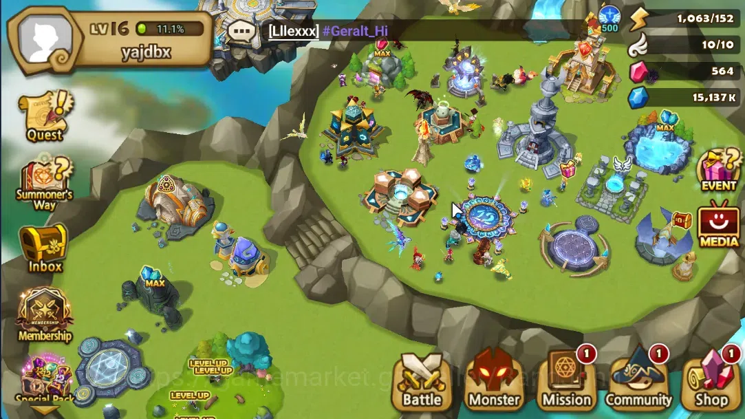 Summoners War: Sky Arena Accounts GLOBAL LV16 Starter 1 LND Kiara Low Days | NB5 Ric image 4