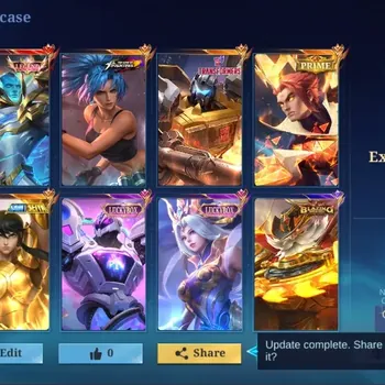 Mobile Legends: Bang Bang Accounts Collector Global|369 Skin|Exalted|LEGEND Gord,SAINT Chou,PRIME Yuzhong,Luckybox Uranus
