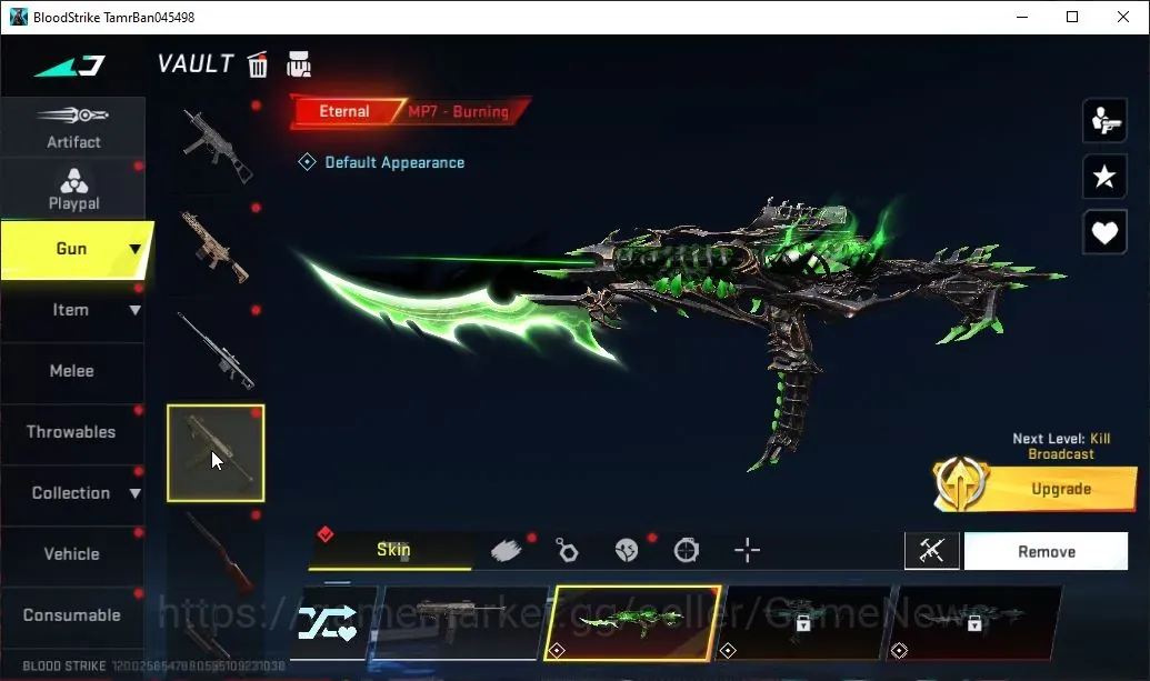 Blood Strike Accounts Starter ASIA|ETERNAL MP7 Burning|Legendary NOVA Rebel Vogue|Fresh Starter Acc|Log NetEase|Take 1
