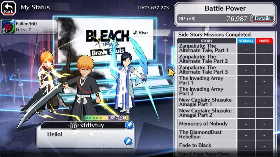 Bleach: Brave Souls Accounts [GLOBAL]20K Orbs+Fresh All Story|Fierce[Ichigo,Soi image 5