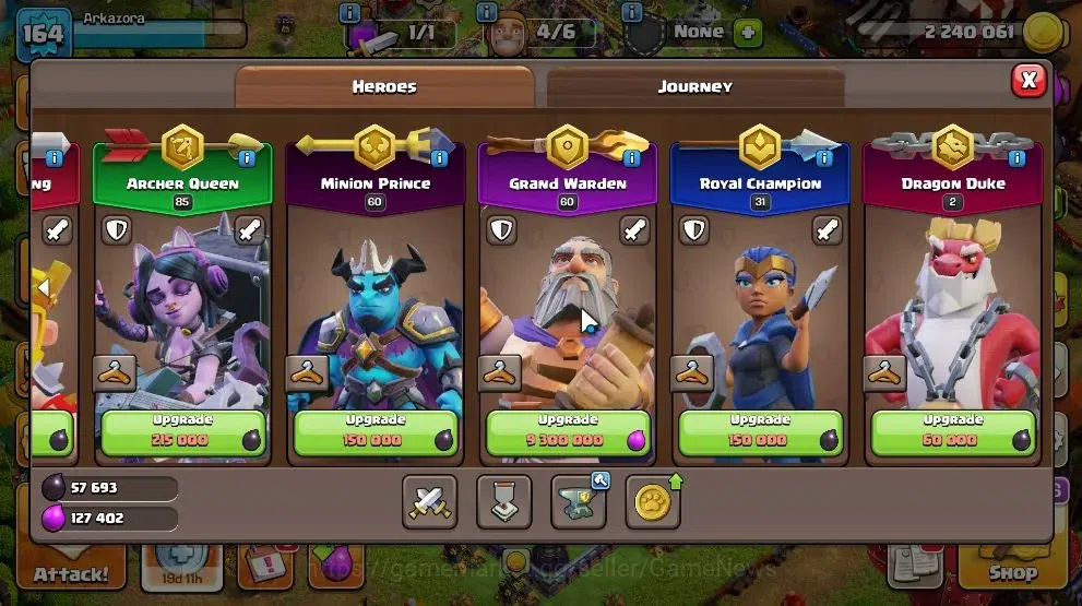 Clash of Clans Accounts High-End Lv 164|TH 15-LV 164|HH 9|LimitedSkin|BK 85,AQ 85,MP 60,GW 60,RC 31,DD 2|BM 30,BC 19|672 9