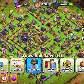 Clash of Clans Accounts High-End Lv 164|TH 15-LV 164|HH 9|LimitedSkin|BK 85,AQ 85,MP 60,GW 60,RC 31,DD 2|BM 30,BC 19|672