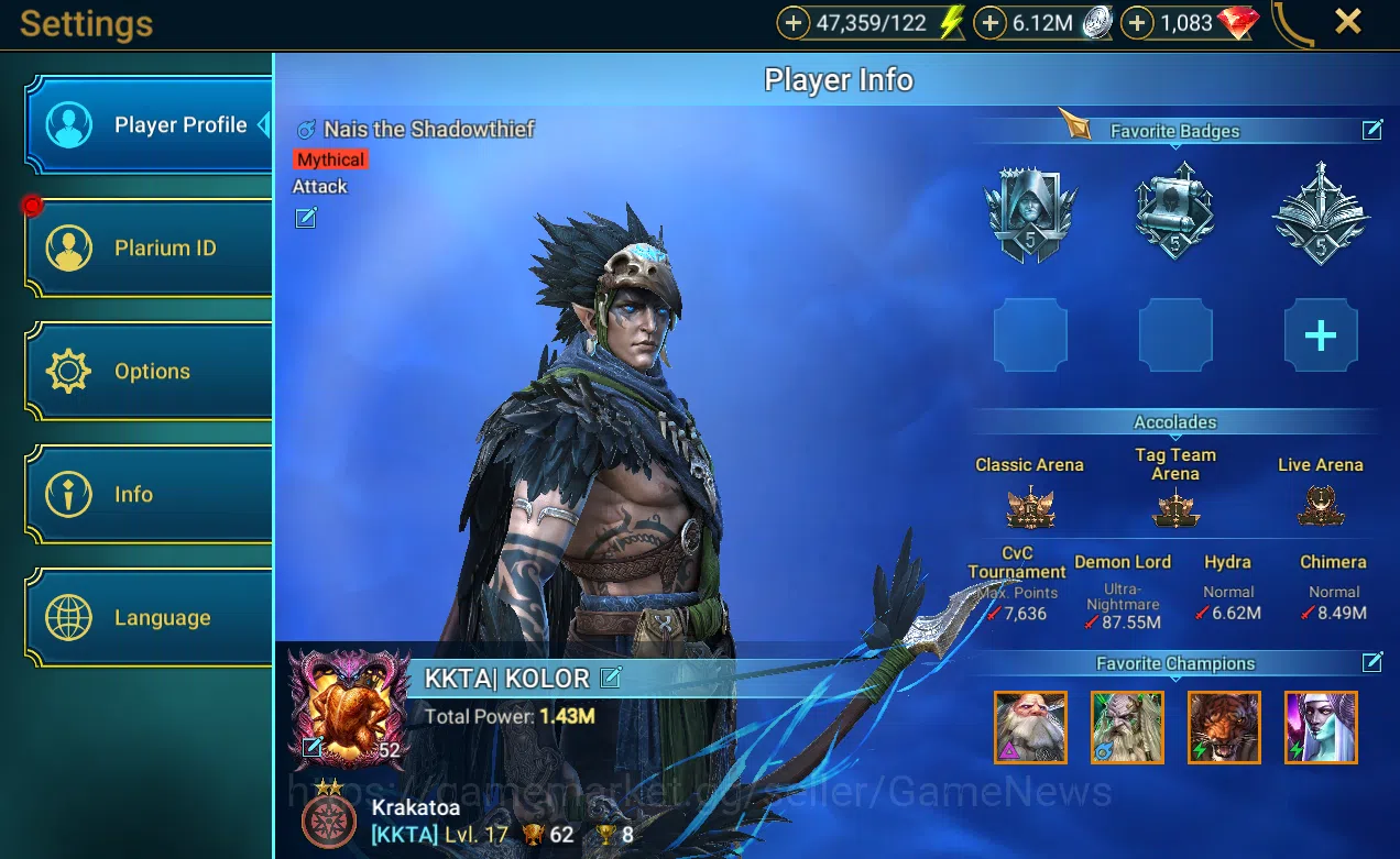 Raid: Shadow Legends Accounts Lv 52 1,43M Pwr|1 Myth Nais+29 Legend(Brogni,Edwar image 18