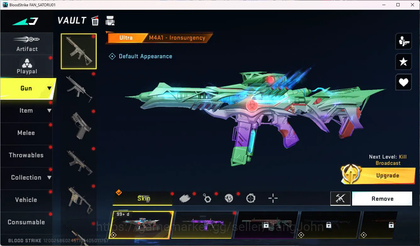 Blood Strike Accounts ASIA|EVOLVED=FAL|COLLAB=KAR98K,QBZ95|LIMITED=MP7,R image 20