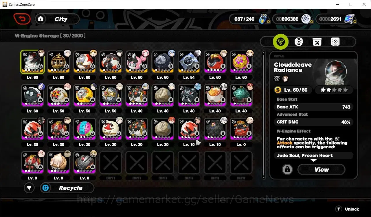 Zenless Zone Zero Accounts ASIA|IK 58|2,6K Polyc|12 LMT,3 VH YSG PremTeam[(YS image 19