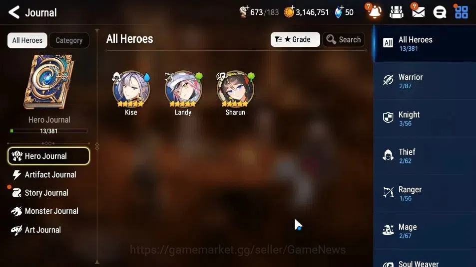 Epic Seven Accounts GLOBAL UnVerif|New Era| 2 ML (Rhiana & Luciel,Zio) image 7