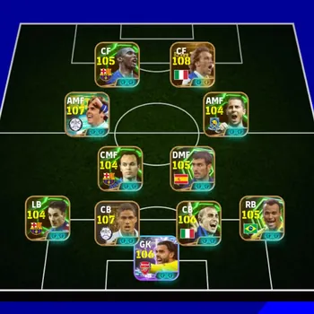 eFootball Accounts High-End Kolektif 3264 Del Piero x Eto'o x Kaka new x Varane x David raya x Inesta x doku x raphina
