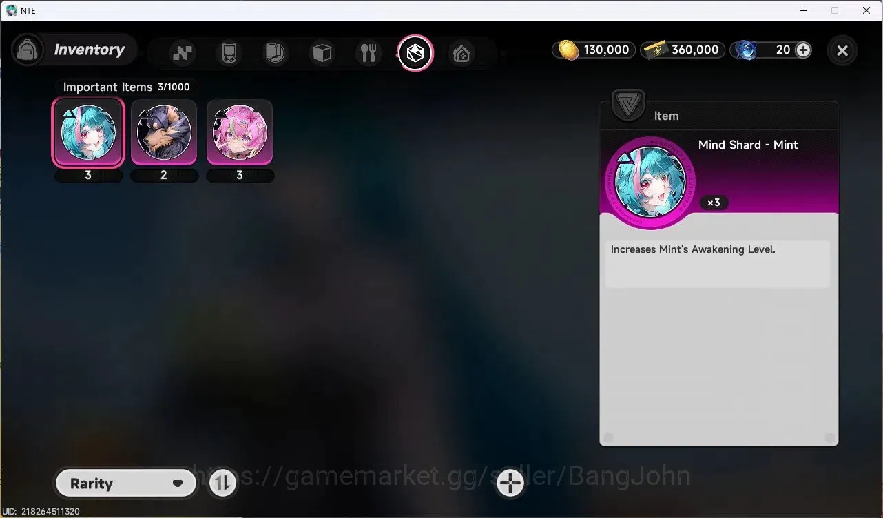 Neverness to Everness Accounts EU | Starter Lv 3 | 1 S-Class Selector ON | 2 S-Cl image 10