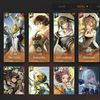 Reverse: 1999 Accounts Endgame Global|Lv 79|75 Unilog|31 SSR 6 Limited|(Nautika P5,The Twins P2,Kassandra P2,Ezio