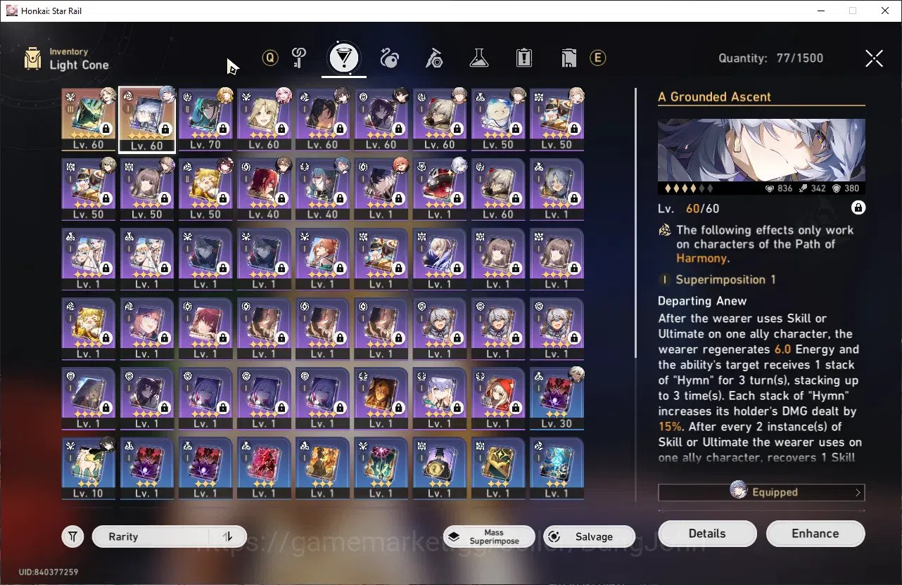 Honkai Star Rail Accounts ASIA | TL 53, Aglaea, Yao Guang , Dan Heng IL, Rua image 9