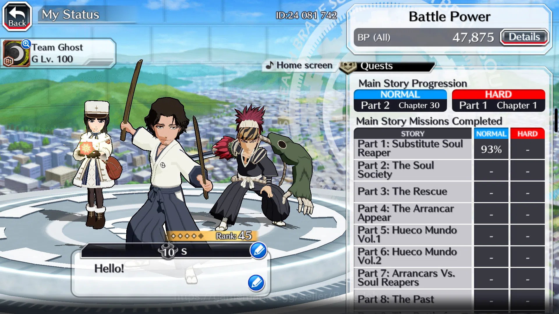 Bleach: Brave Souls Accounts Starter GLOBAL]6K Orb+Fresh All Story|SoulReaper Shunsui,Renji Tybw25&24NemuChristmast,Renewed 4