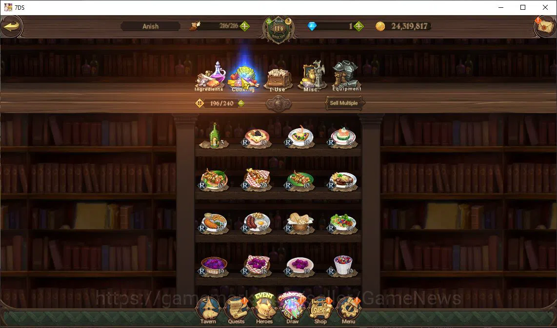 The Seven Deadly Sins: Grand Cross Accounts Global|5,2M CC|2 LR+6 UR+Collab FF,ReZero|Madness2 image 5