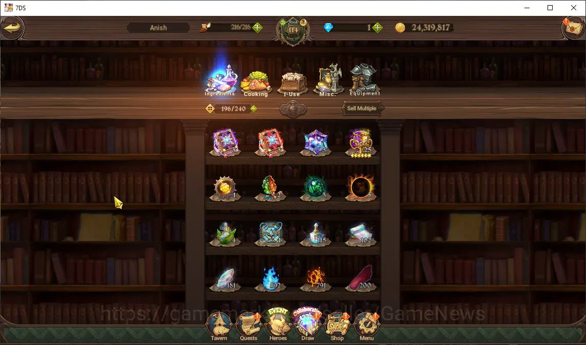The Seven Deadly Sins: Grand Cross Accounts Global|5,2M CC|2 LR+6 UR+Collab FF,ReZero|Madness2 image 6