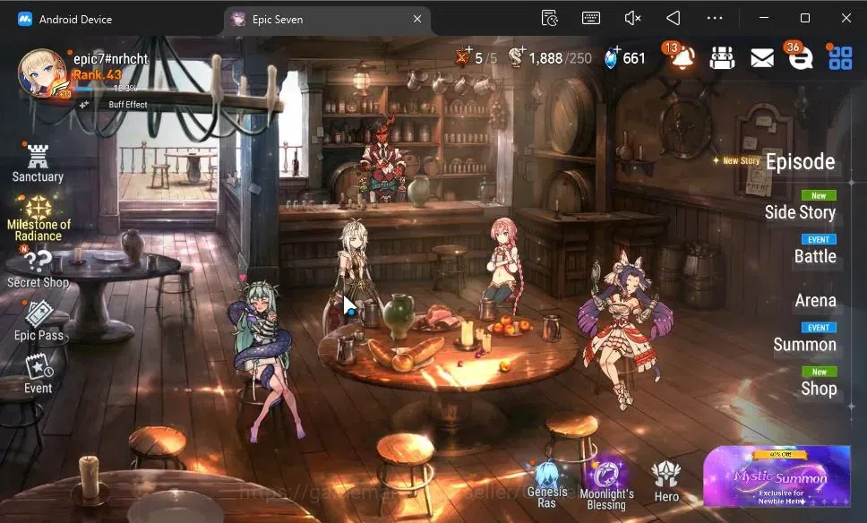 Epic Seven Accounts GLOBAL Unverif|New Era|6 ML(Salome,J Kise,B Hwayou image 1