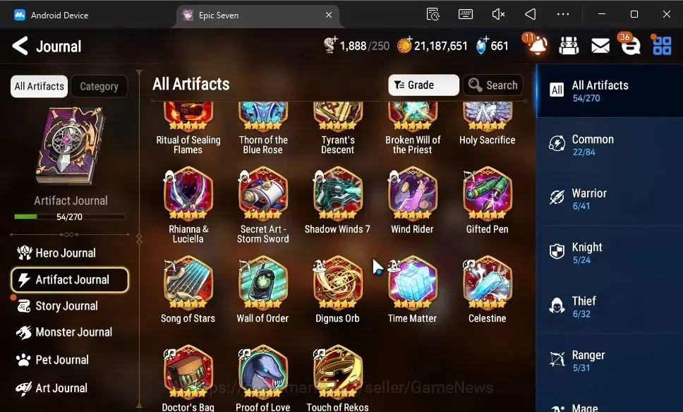 Epic Seven Accounts GLOBAL Unverif|New Era|6 ML(Salome,J Kise,B Hwayou image 8