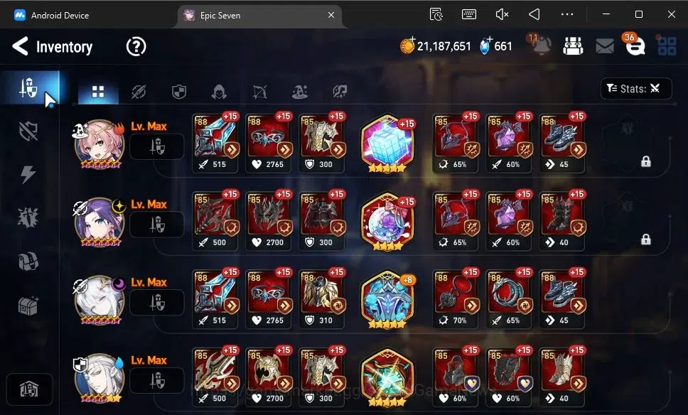 Epic Seven Accounts GLOBAL Unverif|New Era|6 ML(Salome,J Kise,B Hwayou image 9