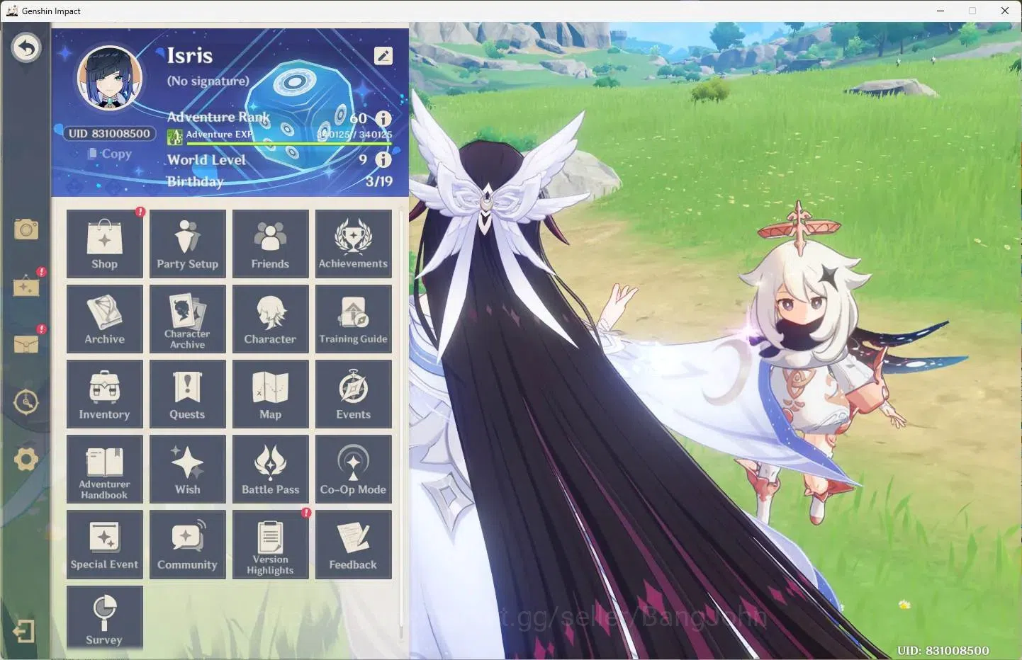 Genshin Impact Accounts Others Asia |AR 60|14 Limit+3 Sign|Mavuika,Yelan,NilouC1,Nahida+6 Charstd|MC Female|3 (*5 Wpn) Aqua 1