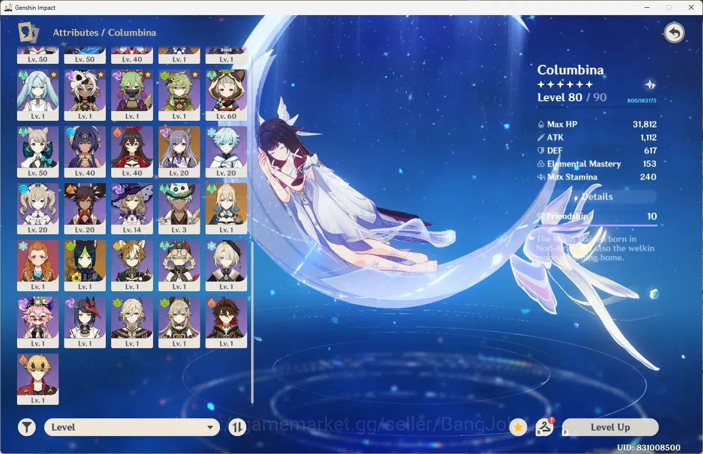 Genshin Impact Accounts Others Asia |AR 60|14 Limit+3 Sign|Mavuika,Yelan,NilouC1,Nahida+6 Charstd|MC Female|3 (*5 Wpn) Aqua 3