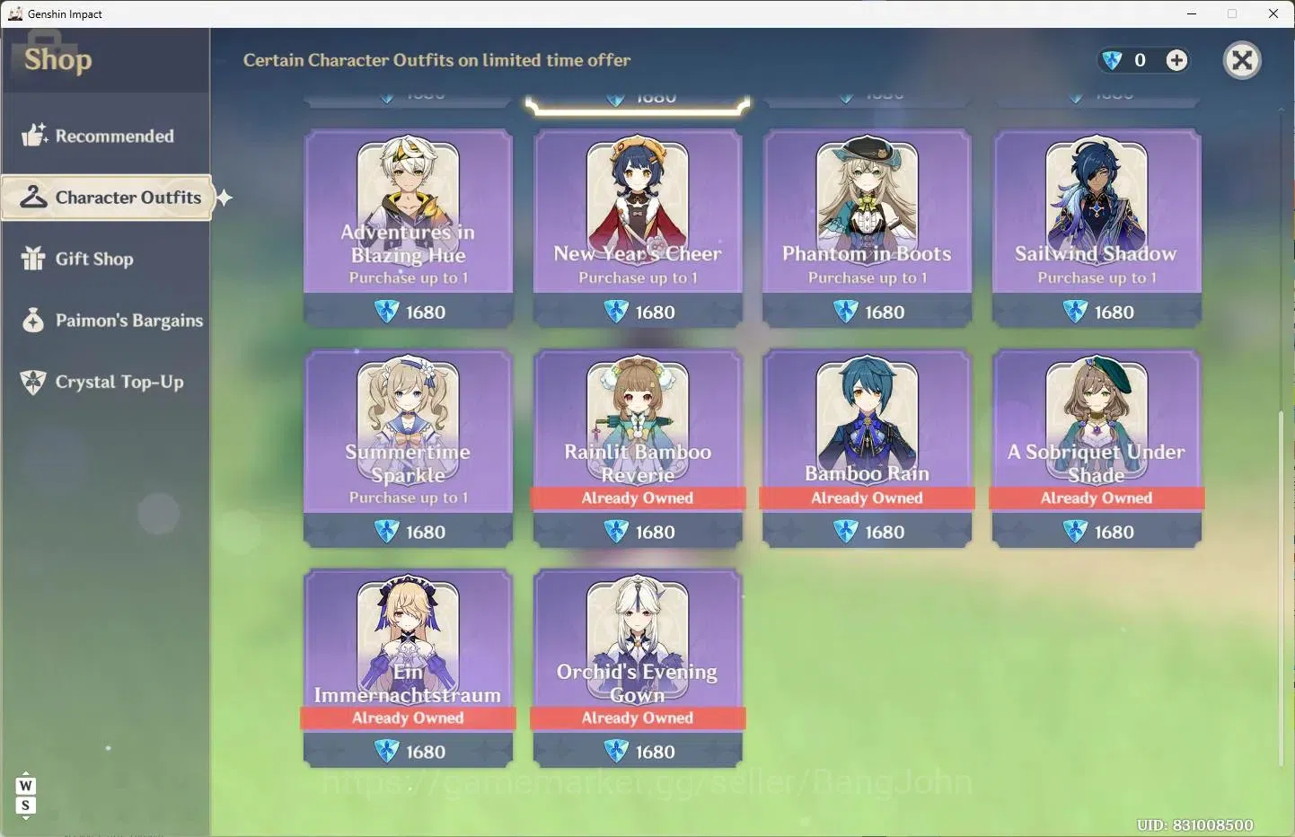 Genshin Impact Accounts Others Asia |AR 60|14 Limit+3 Sign|Mavuika,Yelan,NilouC1,Nahida+6 Charstd|MC Female|3 (*5 Wpn) Aqua 9
