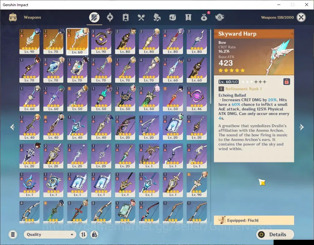 Genshin Impact Accounts ASIA|AR 56|6 Limited + 3 (*5Weap)|Flins,Columbina, image 10