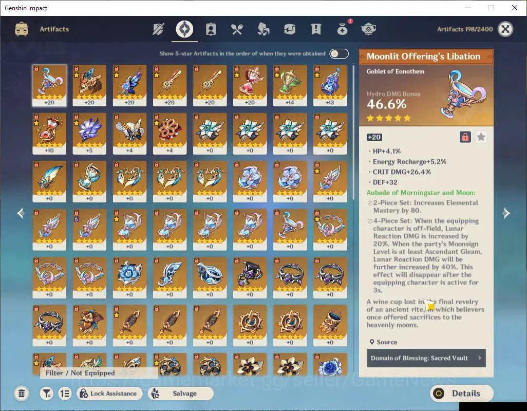 Genshin Impact Accounts ASIA|AR 56|6 Limited + 3 (*5Weap)|Flins,Columbina, image 12