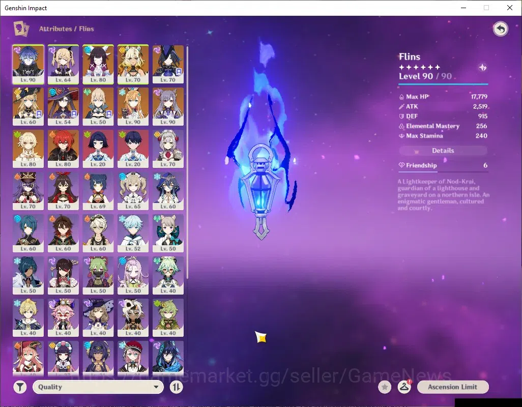 Genshin Impact Accounts ASIA|AR 56|6 Limited + 3 (*5Weap)|Flins,Columbina, image 3