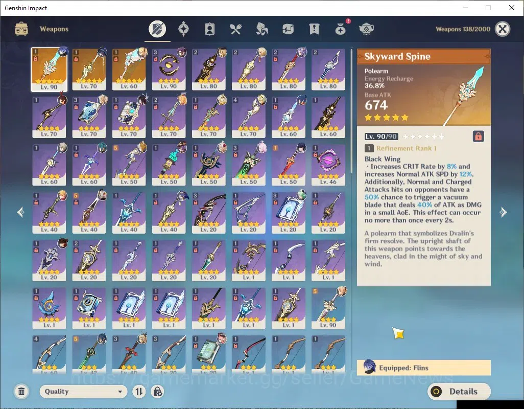 Genshin Impact Accounts ASIA|AR 56|6 Limited + 3 (*5Weap)|Flins,Columbina, image 9
