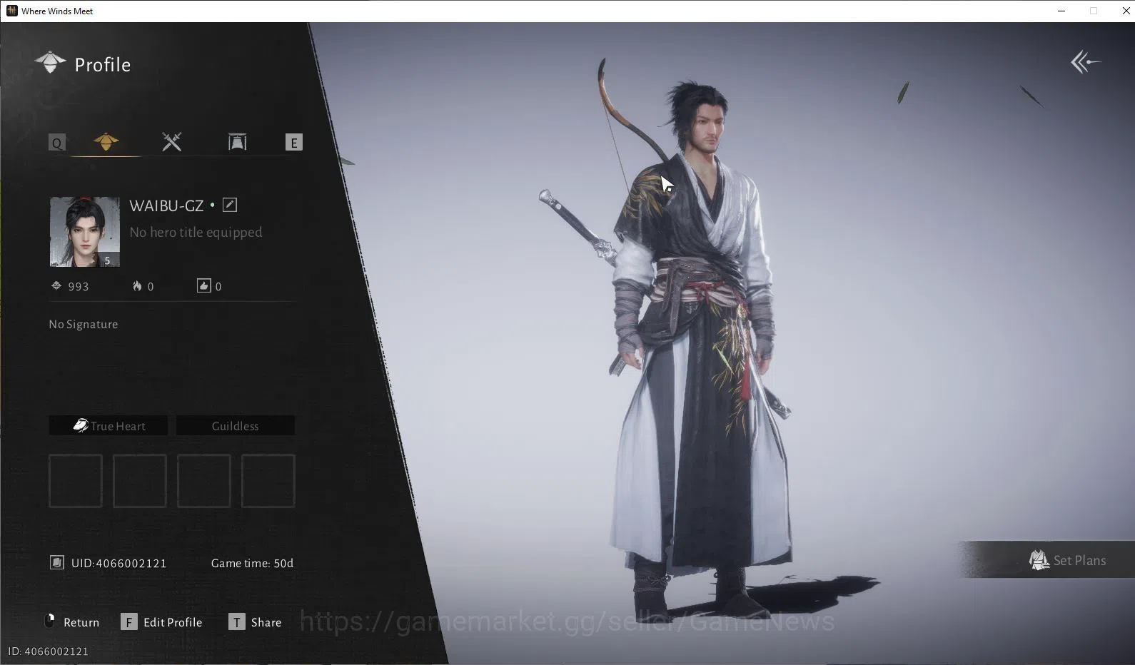 GLOBAL Lv5| Fresh Starter| 1 Harmoni Core, Anthem of Ages |GS 3712| Male Character |Log Netease|Check SS(WWM1017) Where Winds Meet Accounts GLOBAL Lv5| Fresh Starter| 1 Harmoni Core, Anthem image 1