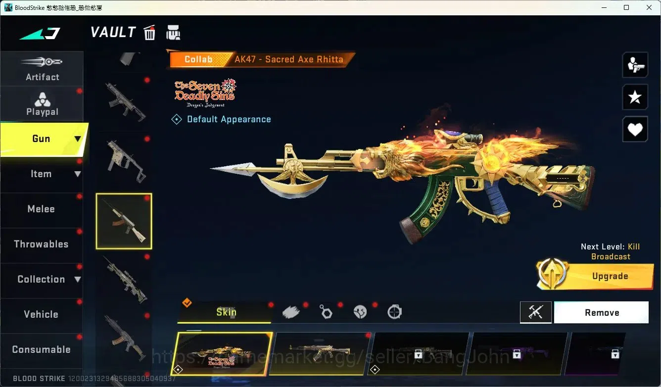 Blood Strike Accounts ASIA | 1 Evo Weapons | 3 Collab Skins | 2 Eternal  image 3