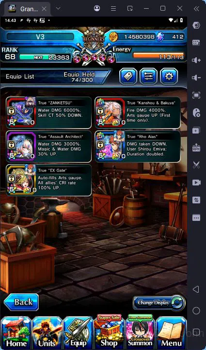 Grand Summoners Accounts [GLOBAL] Rank 68 | 11 Ascend | Summer Miyu | Shiro image 2