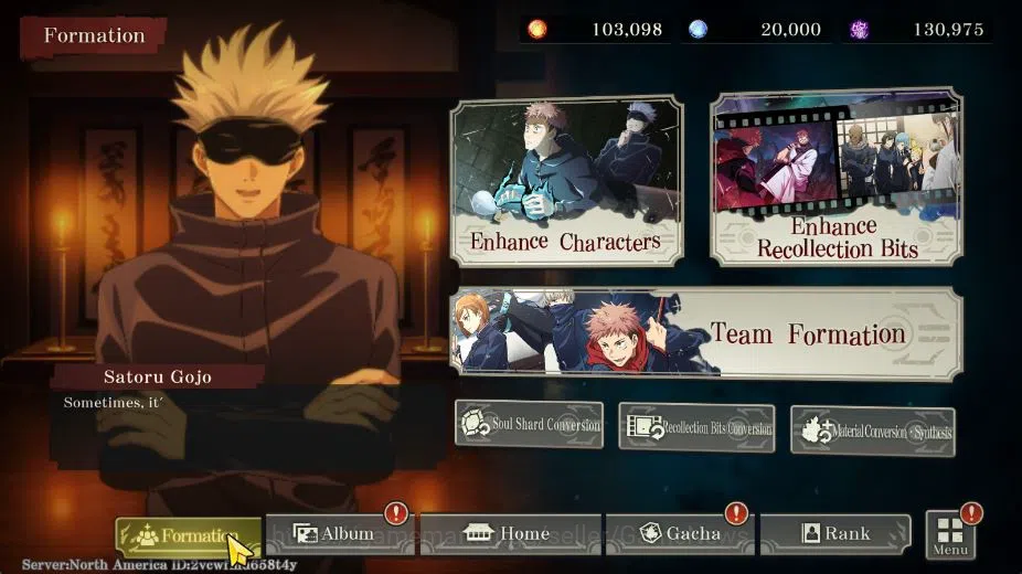 Jujutsu Kaisen: Phantom Parade Accounts NA | 5 SSR (Toge x Panda and etc) + 5 SSR Memo | L image 5