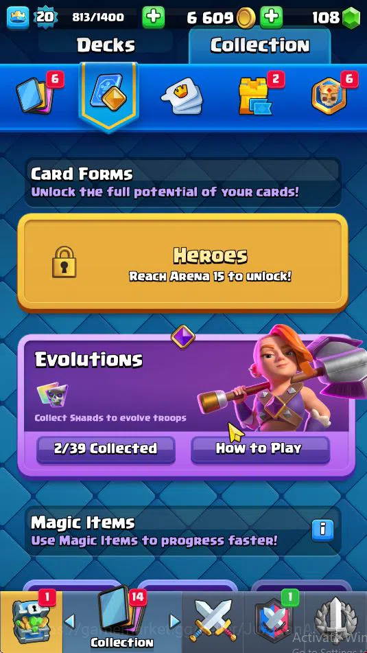 Clash Royale Accounts Midgame Lvl 20|Trophy 3191|KTL 8|Limited Skin|Card 57| 2 EVO 12 Epic 21 Rare 24 Common |Take 5