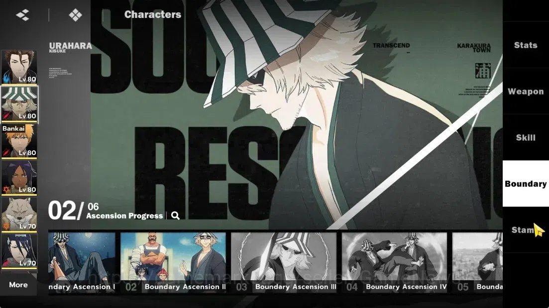 BLEACH: Soul Resonance Accounts NuverseSEA|LV63|9767 Spiritual Jade|6 SSR (AizenB6 image 10