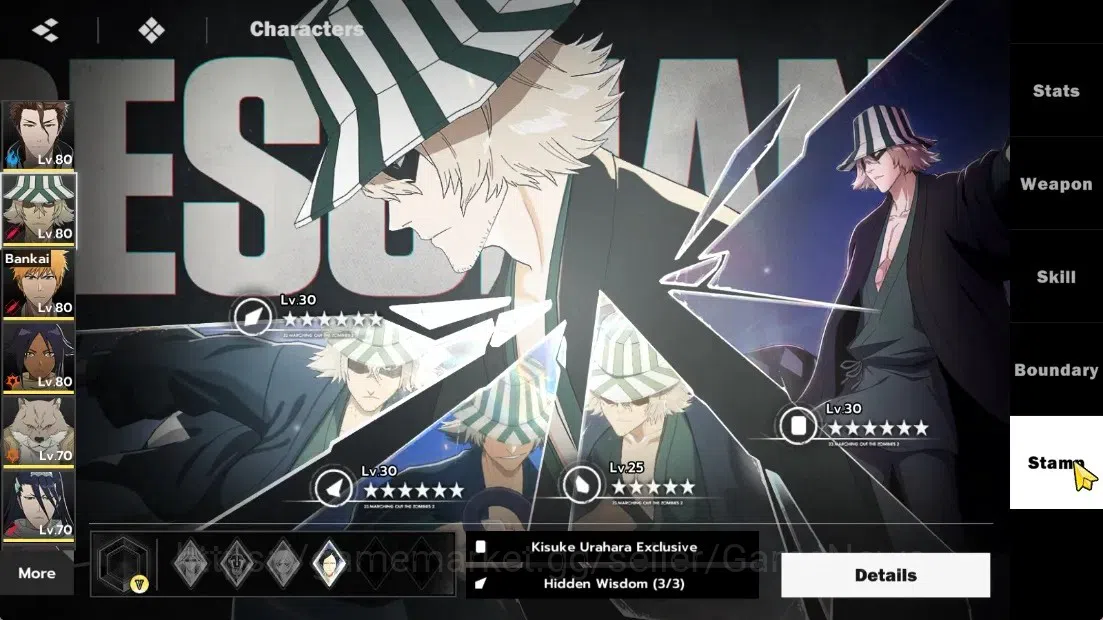 BLEACH: Soul Resonance Accounts NuverseSEA|LV63|9767 Spiritual Jade|6 SSR (AizenB6 image 11