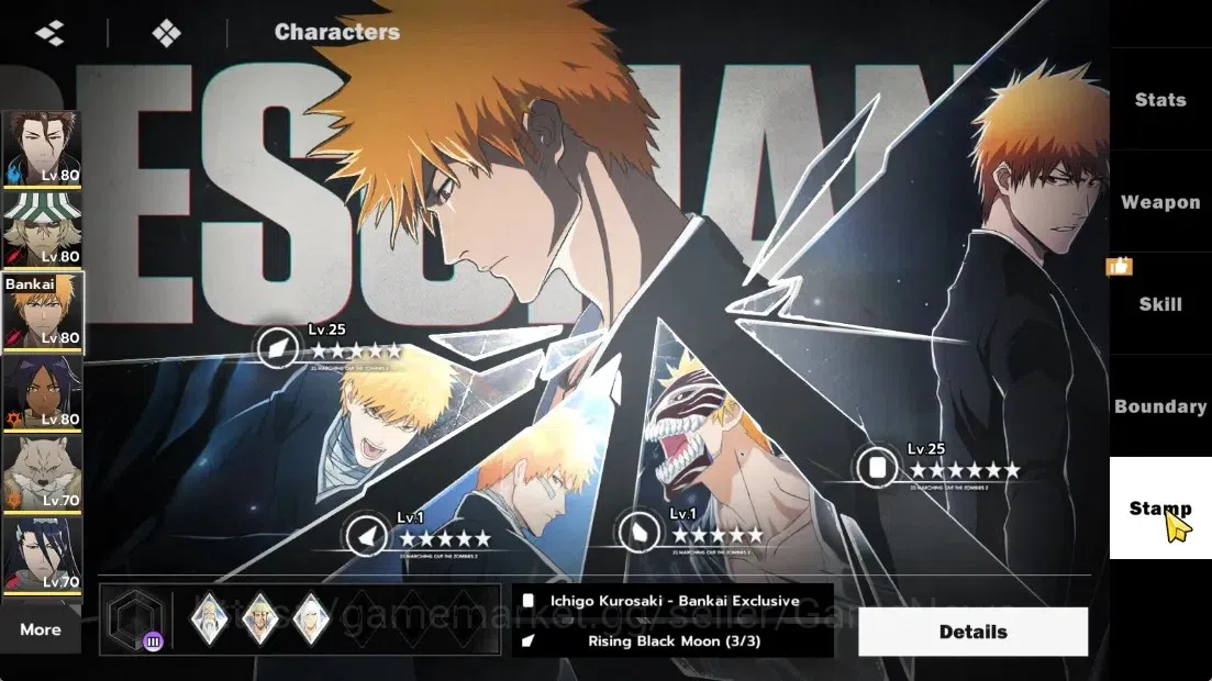BLEACH: Soul Resonance Accounts NuverseSEA|LV63|9767 Spiritual Jade|6 SSR (AizenB6 image 14