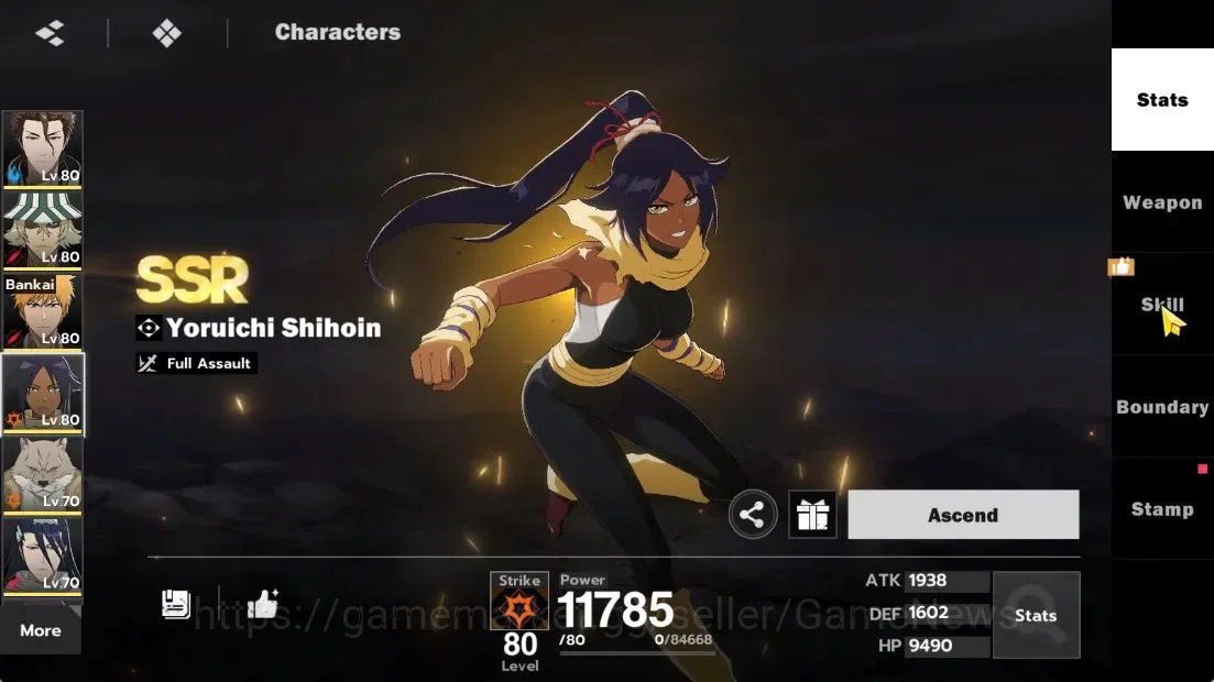 BLEACH: Soul Resonance Accounts NuverseSEA|LV63|9767 Spiritual Jade|6 SSR (AizenB6 image 15