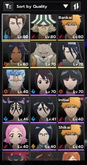 BLEACH: Soul Resonance Accounts NuverseSEA|LV63|9767 Spiritual Jade|6 SSR (AizenB6 image 2