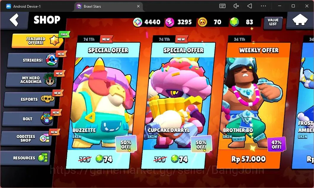 Brawl Stars Accounts Global|726 Thropy|18 Brawler|2 Max Hypercharge(She image 4