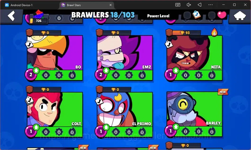 Brawl Stars Accounts Global|726 Thropy|18 Brawler|2 Max Hypercharge(She image 6