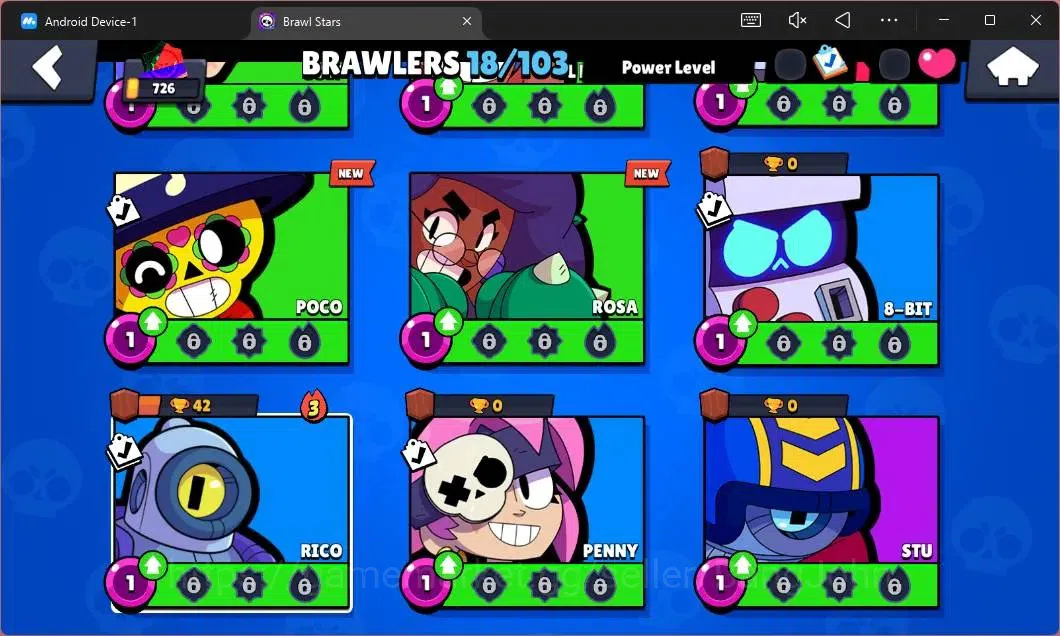 Brawl Stars Accounts Global|726 Thropy|18 Brawler|2 Max Hypercharge(She image 7