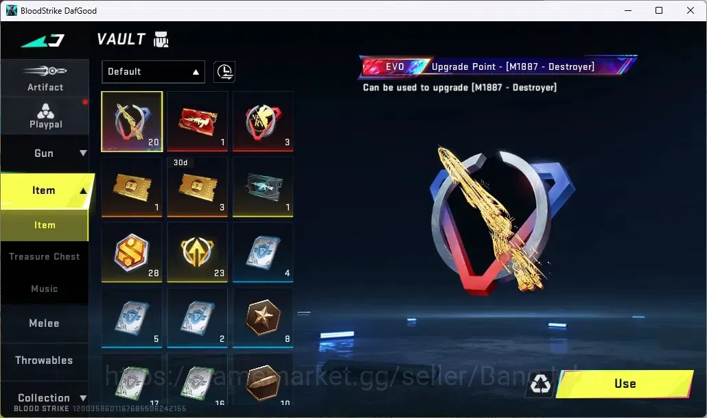 Blood Strike Accounts ASIA |1 Evo M1887-Destroyer|20 Upgrade Point(M1887 image 13
