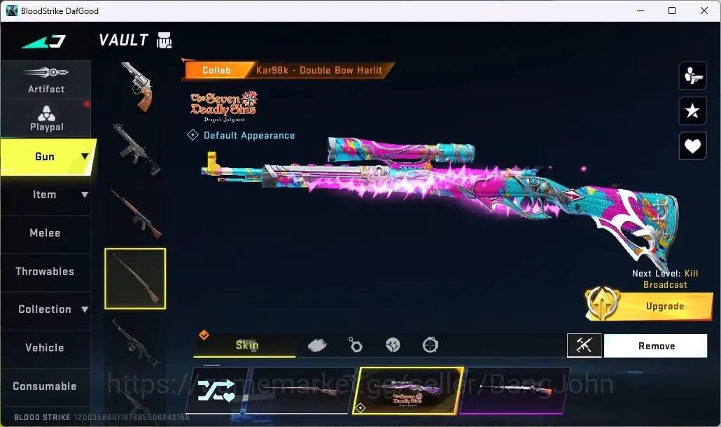 Blood Strike Accounts ASIA |1 Evo M1887-Destroyer|20 Upgrade Point(M1887 image 7