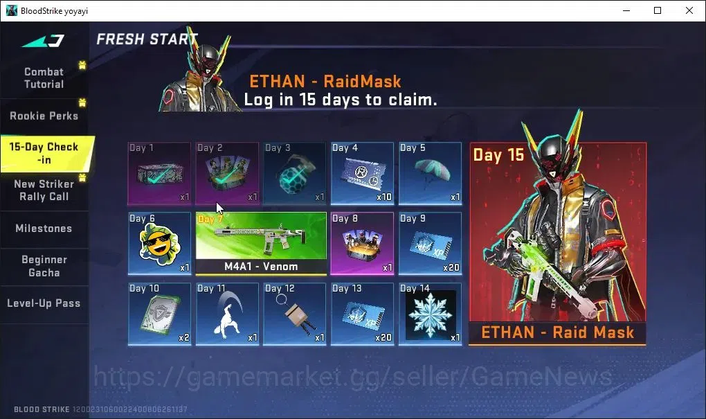Blood Strike Accounts ASIA|Fresh Starter|ULTRA M700-Iridian Lv2|Legendar image 11